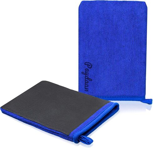 Pack of 2 Clay Mitt for Car Detailing, Microfiber Clay Bar Mitt, Medium Grade Car Clay 150m x 220mm, Alternative Clay Towel Auto Detailing, Scratch-Free Paint-Safe in Saudi Arabia