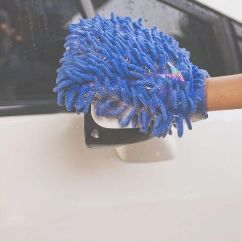 5 Pcs Premium Chenille Microfiber Car Wash Glove, Double Sided Scratch-Free Car Wash Mitt, Soft Car Wash Sponge, Microfiber Wash Mitt for Car Cleaning in Saudi Arabia