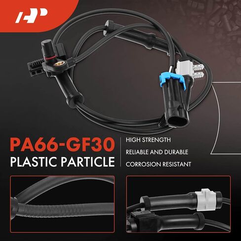 A-Premium ABS Wheel Speed Sensor Compatible with Hummer Models - H3 2006 2007 2008, Sport Utility - Front Driver or Passenger Side, Replace# 15082013, 15809261 in Saudi Arabia