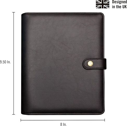 Pukka Pad, Carpe Diem, Work, Goal, Planner with Weekly, Monthly, Undated Inserts, A5 8 X 9.5 X 1.6 Inches, Black in Saudi Arabia