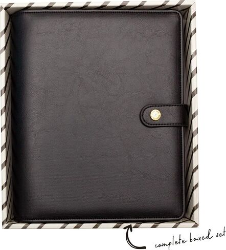 Pukka Pad, Carpe Diem, Work, Goal, Planner with Weekly, Monthly, Undated Inserts, A5 8 X 9.5 X 1.6 Inches, Black in Saudi Arabia