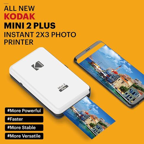 Kodak Elite Portable Wireless Photo Printer (2022 Model) Prints Smart APP, Compatible with iOS, Android, and Bluetooth Devices in Saudi Arabia