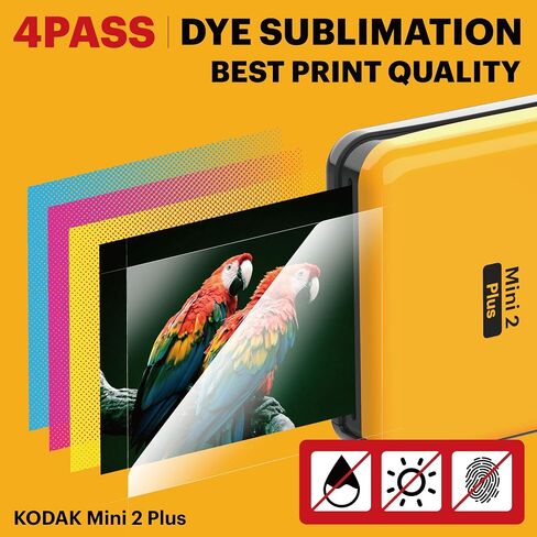 Kodak Elite Portable Wireless Photo Printer (2022 Model) Prints Smart APP, Compatible with iOS, Android, and Bluetooth Devices in Saudi Arabia