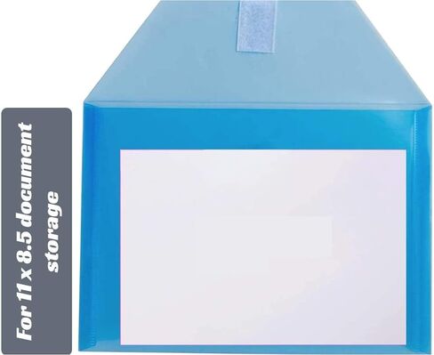 1InTheOffice Binder Pocket Envelopes 3 Ring, 3 Ring Envelopes with Hook & Loop Closure, Assorted Colors, (6 Pack) in Saudi Arabia