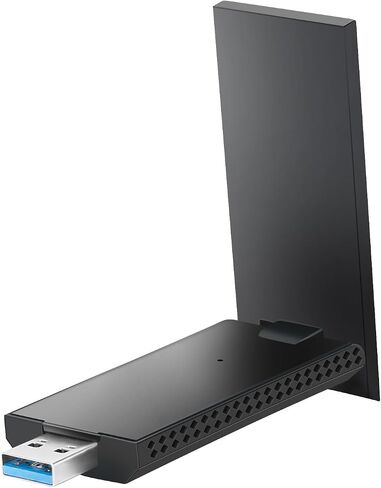 محول USB WiFi للكمبيوتر المكتبي، محول شبكة لاسلكي AC1300Mbps لأجهزة الكمبيوتر المحمول مع هوائي عالي الكسب 5dBi، نطاق مزدوج 2.4 جيجا هرتز 5 جيجا هرتز، يدعم Windows 11/10/8.1/8/7 وmacOS 10.9-10.15 in Saudi Arabia