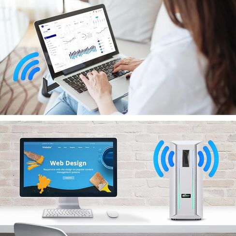 محول USB WiFi للكمبيوتر المكتبي، محول شبكة لاسلكي AC1300Mbps لأجهزة الكمبيوتر المحمول مع هوائي عالي الكسب 5dBi، نطاق مزدوج 2.4 جيجا هرتز 5 جيجا هرتز، يدعم Windows 11/10/8.1/8/7 وmacOS 10.9-10.15 in Saudi Arabia