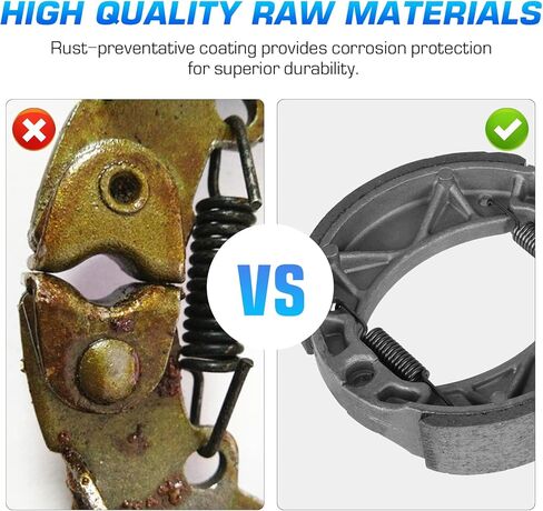 وسادات أحذية الفرامل الأمامية والخلفية لـ Yamaha Grizzly 125 YFM125 2004-2013، Breeze 125 YFA1 1992-2004، Raptor 50 YFM50 2004-2008، 80 YFM80 2002-2008، Badger YFM80 1992-2001، استبدل Y527 Y503 in Kuwait