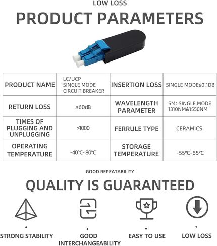 LC/UPC Fiber Optic Circuitors Connector SM & MM Fiber Optic Loopback Adapter LC Interface Signal Loop Connector (LC/UPC SM-9/125) in Saudi Arabia