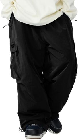 Hellystudio Super Baggy Fleece Snowboarding Pants for Men Women Warm Insulated Waterproof Skiing Pant in Saudi Arabia