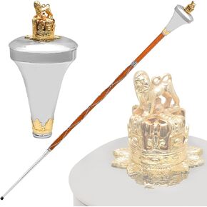 Maces American ، Drum Major Maces Parade Stick Malacca Cane مع سلسلة