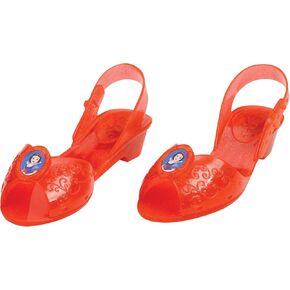Snow White Jelly Shoes, Official Disney Princess Costume Shoes with Snow White Emblem, Kids Size 11/12 Medium