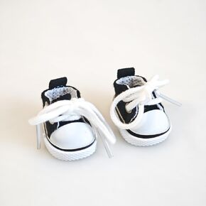 Ciunra Cute 6.7in(17cm) Doll Shoes for LUBUBU, 1 Pair of Premium Clog Shoes with Cute Decoratives, White Oil Painting Exterior Vibrant Purple Interior in Kuwait