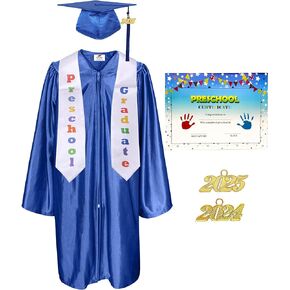 Mygradday Shiny Rishlergarten & Preschool Grocued Donture Cap Tassel 2024 & 2025 Charm