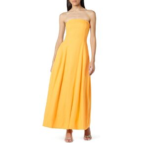 The Drop Women's Carlota Strapless Linen Maxi Dress