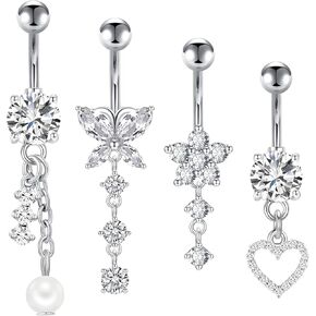 زر Longita BELLY RING RING BELLY BELLY RINGS FARLING BELLY BELLY BUNTER BLACKER BELLY BELTY RING SURCICAL STEMICAL ROSE ROSE BELLY BELLY BEYLY BEITE