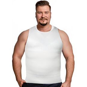 QORE LOGIQ Gynecomastia Compression Shirt Men - Premium Slimming Undershirt Compression Tank Top Mens Shapewear & Body Shaper