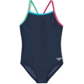 Speedo Girl's Swimsuit One Piece Thin Straps