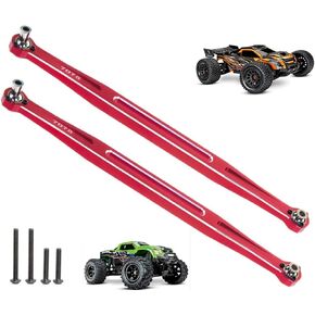 روابط قضيب التعادل الأمامية للألومنيوم لـ 1/6 XRT 1/5 X-Maxx Widemaxx 8S 4WD Monster Truck Prooderges Parts 2 PCS/Set #7897 (Red)