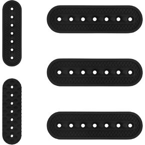 3pcs Hat Extender with Holes, Reusable Cap Size Extender Adjustable Hat Strap Replaceable Hat Extender Straps Snapback Snap Extender for Hats for Women Men(Black)