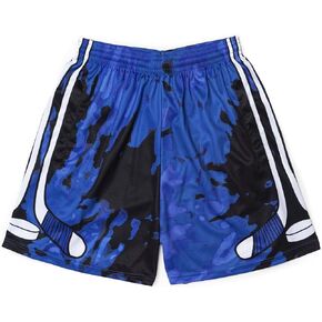 ChalkTalkSPORTS Hockey Athletic Shorts - Blue Tie-Dye - Hockey Boys Athletic Shorts - Youth Small