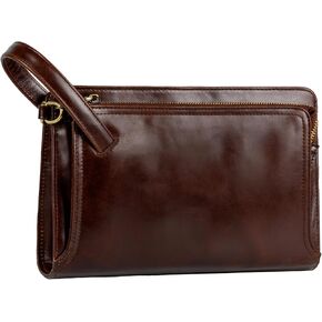 Leather Clutch for Men - Wrist Bag - Men's wallets - Wrist Bag - 10.3x6.8INCH - Includes dustproof gift bag
