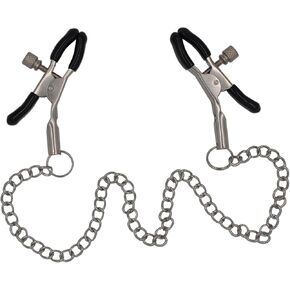 Body Nipple Clamps Stainless Steel Adjustable Non - Piercing Body Chain Clips for Women - Stylish Faux Body Jewelry with Chain Necklace