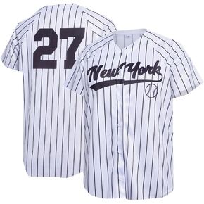 قميص جيرسي للبيسبول للنساء رقم 22/27 Stripes Jersey Baseball Mom Dorts for Party Baseball Gift
