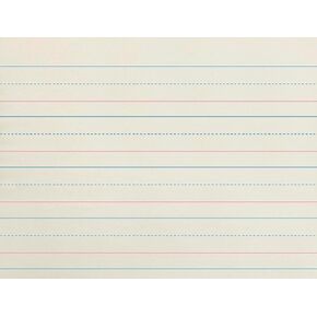 School Smart Zaner-Bloser Paper, 1-1/8 Inch Ruled, 10-1/2 x 8 Inches, 500 Sheets, White - 085328