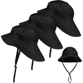 3 PCS HAIN HAIR HATS CAP مقاوم للماء سريع جاف جاف قابلة للعبّار قبعة SAFARI HAT حماية للأشعة فوق البنفسجية للرجال نساء