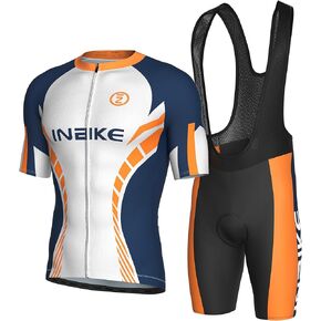 inbike Cycling Jersey Men Set shorts pib shet set trendable bike charts Quick Bib Bib Bicycle Jersey Biking Set