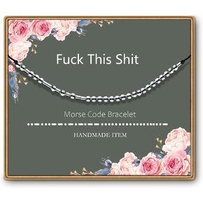 ASELFAD Morse Code Bracelets for Women, Funny Birthday Gifts, Best Friend Friendship Gifts in Saudi Arabia