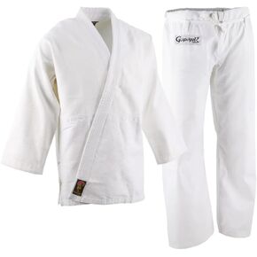 Pro Force Bleached White Size 1 Single Weave Cotton Gladiator Judo Gi/Uniform