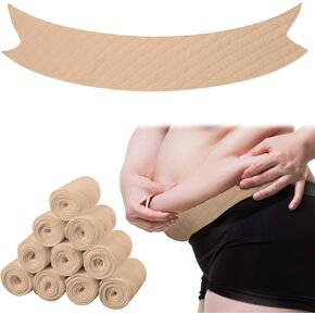 10 Pcs Tummy Liners for Sweat Rash Cotton Under Belly Sweat Liners Plus Size Under Belly Perspiration Absorber Pads Belly Band for Skin Rash