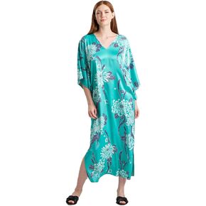 N Natori Womens Obi Butterfly Caftan Length 52 "