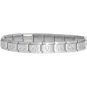 Goldtone Starter Bracelet for Italian Charms (18 Links) Standard 9mm Size