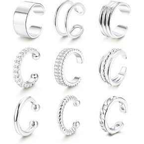 LOLIAS 𝐄𝐚𝐫 𝐂𝐮𝐟𝐟 𝐄𝐚𝐫𝐫𝐢𝐧𝐠𝐬 for Women Non Piercing Gold Ear Cuffs 𝟏𝟒𝐊 𝐆𝐨𝐥𝐝 𝐏𝐥𝐚𝐭𝐞𝐝 Ear Cuff for Non Pierced Ears Clip on Cartilage Earring 𝐅𝐚𝐤𝐞 𝐄𝐚𝐫𝐫𝐢𝐧𝐠𝐬 Lightweight in Saudi Arabia