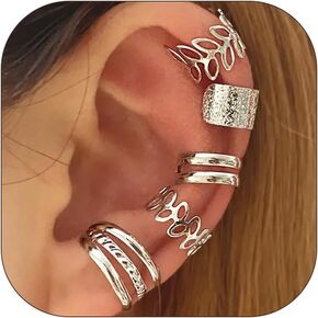 Ear Cuffs Non Piercing Ear Cuff Earrings for Women Trendy Clip on Cartilage Earring Stacks Non Pierced Fake Earrings Jewelry Birthday Mothers Day Gifts