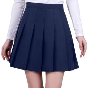 Pleated Mini Skirt High Waisted Tennis Skirts Skorts for Women Girls School Uniform Dress Cheer Skirt with Shorts,2T-4XL in Kuwait