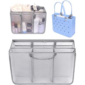 Outxe Beach Bag Organizer متوافق مع إدراج إدراج X Bogg Bag كبير ، حقيبة مقسم إدراج شبكية خفيفة الوزن لأكياس XL Bogg الأصلية ، أكياس حمل الشاطئ للتنظيم