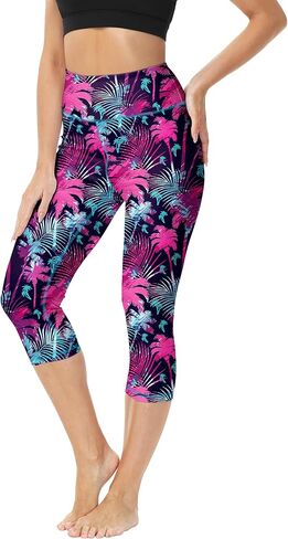 Deerose Swim Pants for Women Swim Capris High Waisted Sun Protection UPF 50+ Long Swimming Leggings Shorts in Kuwait