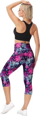 Deerose Swim Pants for Women Swim Capris High Waisted Sun Protection UPF 50+ Long Swimming Leggings Shorts in Kuwait