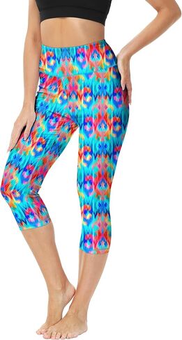 Deerose Swim Pants for Women Swim Capris High Waisted Sun Protection UPF 50+ Long Swimming Leggings Shorts in Kuwait