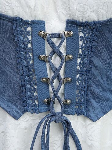 ROSE GAL Rosegal Women Plus Size Gothic Cold Shoulder Top Medieval Renaissance Corset Shirt in Kuwait