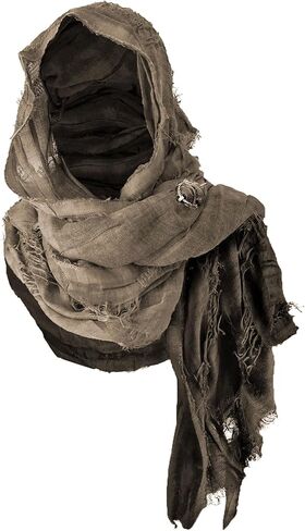 التفاف شال الغلق الكثبان الرملية مع بروش فايكنغ | Cowl Cowl Rogue Rogue Cloak Cloak Renaissance Case Association in Kuwait