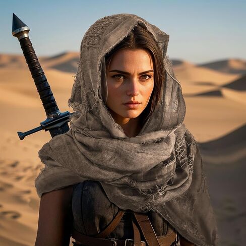 التفاف شال الغلق الكثبان الرملية مع بروش فايكنغ | Cowl Cowl Rogue Rogue Cloak Cloak Renaissance Case Association in Kuwait