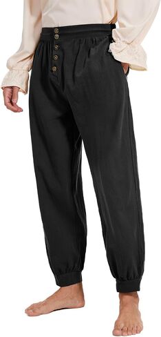 Pirate Pants for Men Pirate Costume Pant Renaissance Medieval Pant Halloween Costume Viking Pants Men in Saudi Arabia