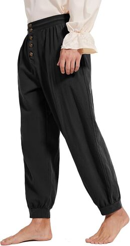Pirate Pants for Men Pirate Costume Pant Renaissance Medieval Pant Halloween Costume Viking Pants Men in Saudi Arabia