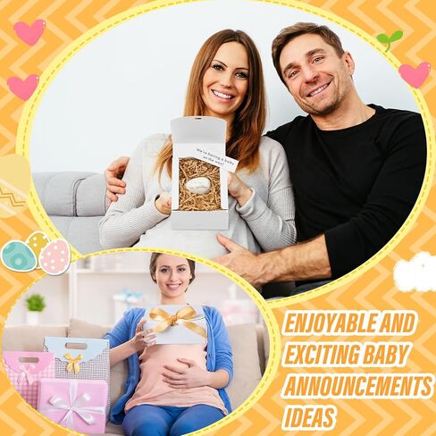Egg Pregnancy Announcement Box Pregnancy Reveal Ideas Surprise Baby Announcement Gifts Fun Ways to Announce Pregnancy for Husband, Future Dad, Grandparents, Family, Friend (Gold Egg) in Kuwait