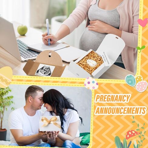 Egg Pregnancy Announcement Box Pregnancy Reveal Ideas Surprise Baby Announcement Gifts Fun Ways to Announce Pregnancy for Husband, Future Dad, Grandparents, Family, Friend (Gold Egg) in Kuwait