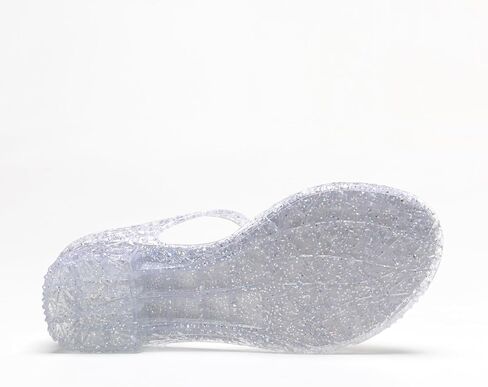 Princess Jelly Flats Shoes Girls Birthday Party Heels Snow Queen Cosplay Costumes Dress Up Sandals for Toddler Little Girls Big Kids in Saudi Arabia